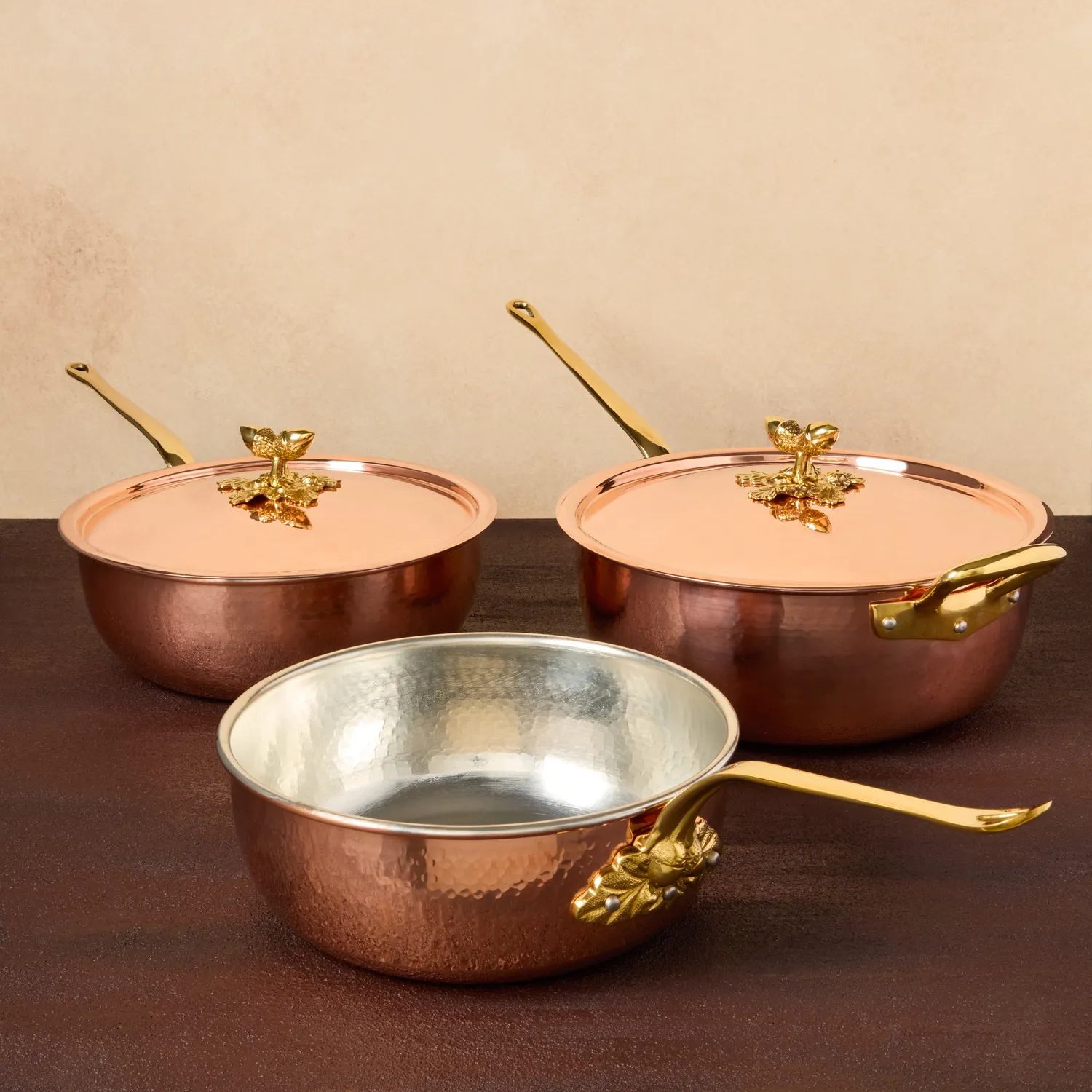 Ruffoni Historia Chef Pan 28 cm kockpanna koppar 5,5 L med lock
