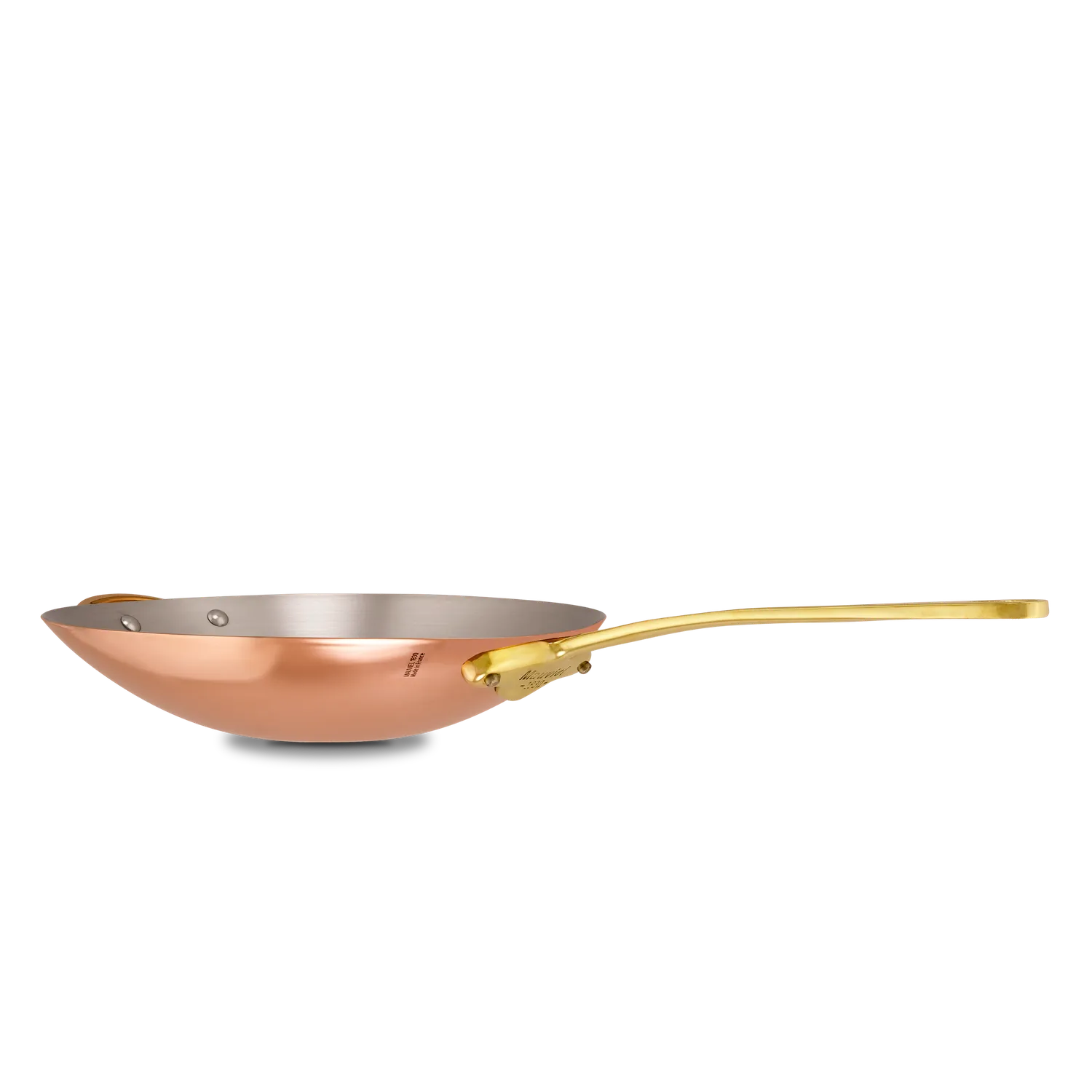 Mauviel M'Heritage M'150 B wok koppar 30 cm mässing